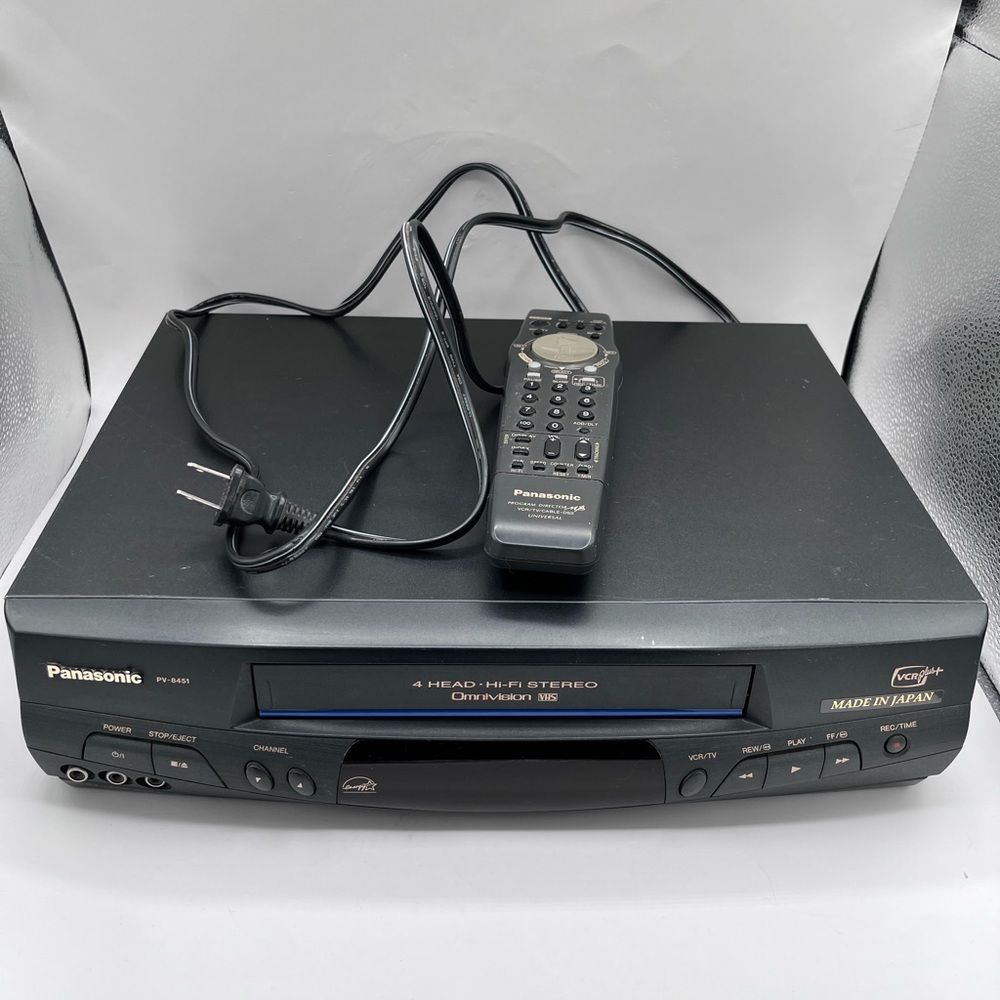 Panasonic Black VCR Player with Remote